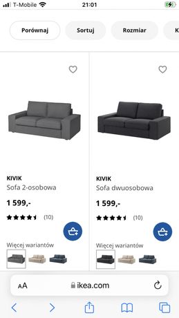 Sofa 2 osobowa IKEA