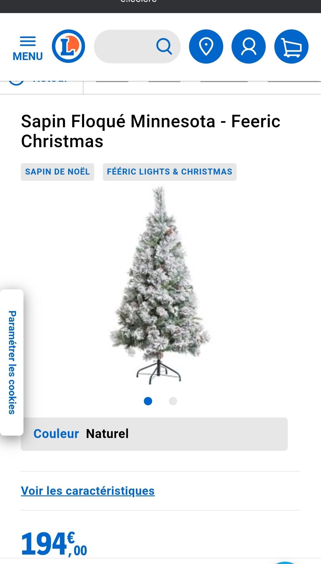Árvore natal 210cm nova