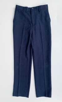 Spodnie Granatowe Kratka 128 cm 8 lat Cavani Eleganckie