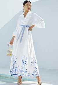 Плаття shein біла довга сукня