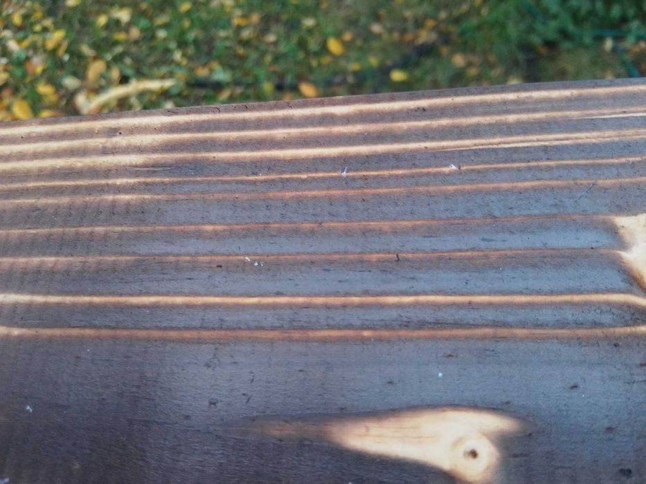 Lamela drewniana - ogrodowa, opalana