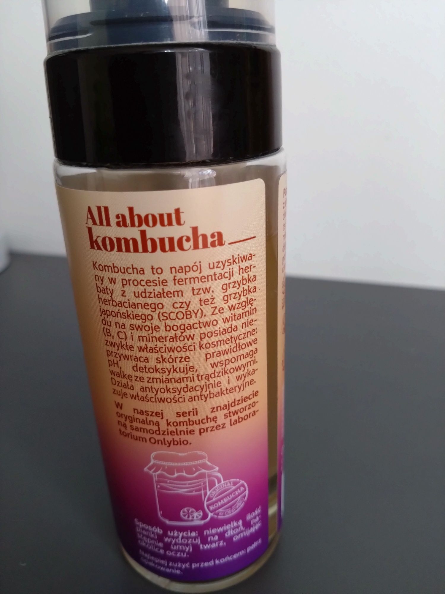 Onlybio kombucha Wegańska puszysta pianka do mycia twarzy