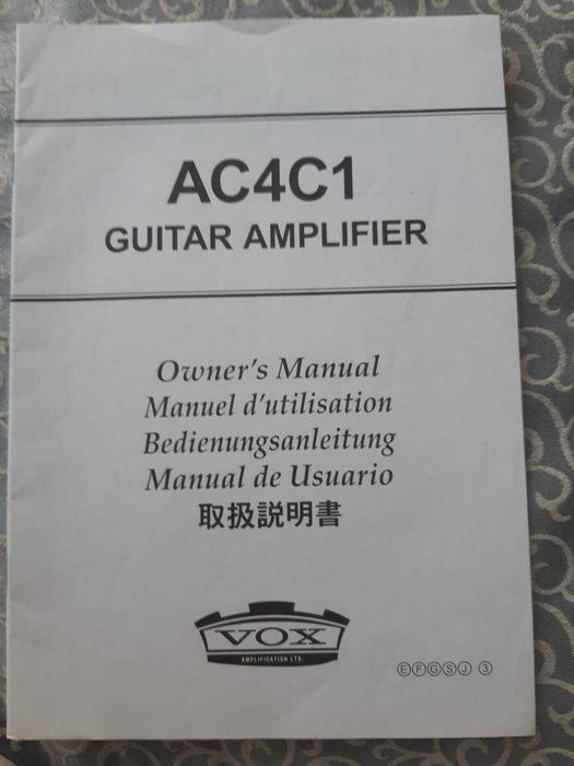 VOX AC4C1‑BL — ламповый комбоусилитель в идеале, полный комплект