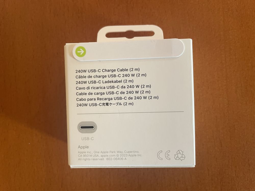 Cabo 240W iPhone / Mac / iPad / usb-c to c