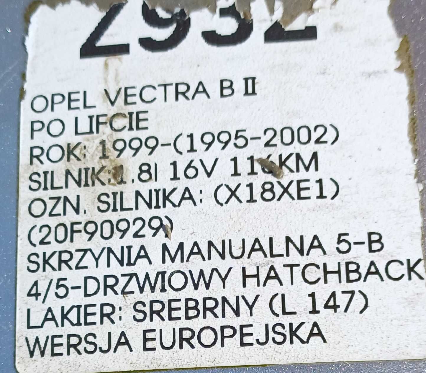 Maska Opel Vectra B L147
