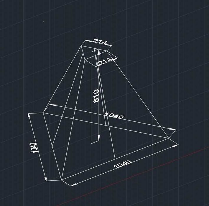 Тетраедр бетонний ПЗ-1 (піраміда/зуб дракона)