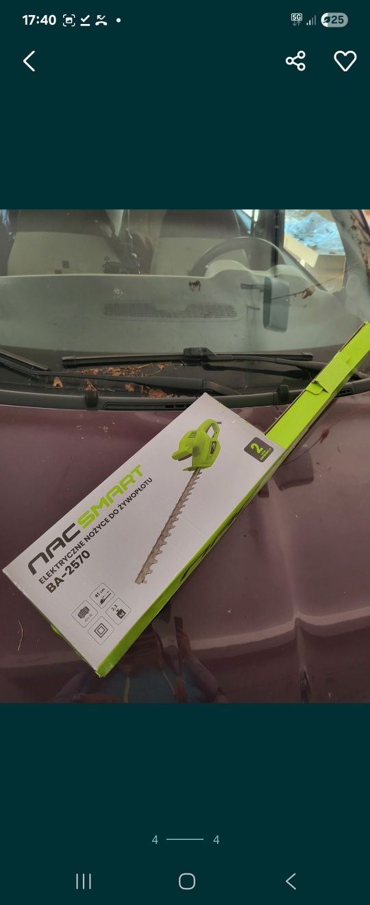Nożyce elektryczne do żywopłotu 450w nac smart noqe