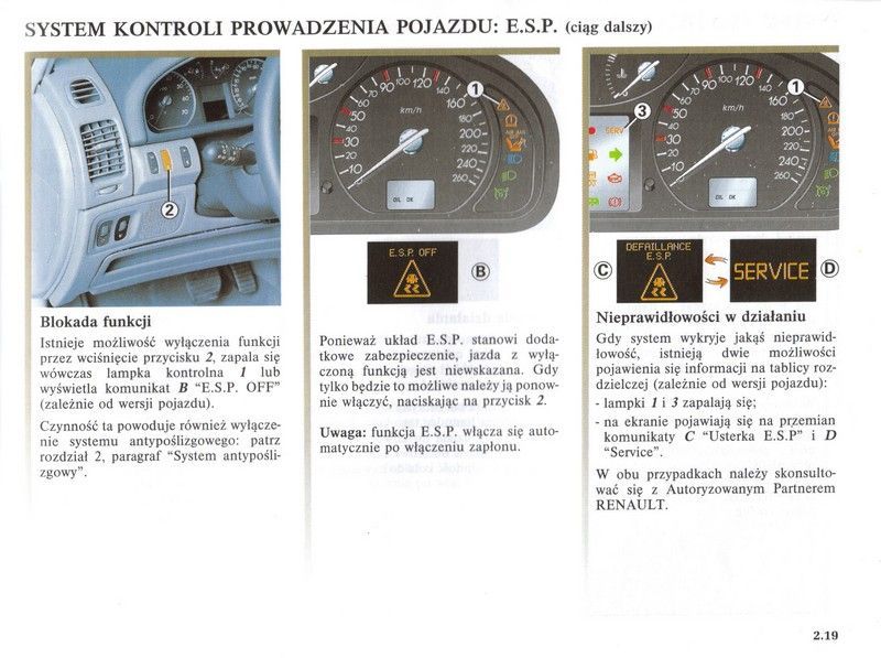 Renault LAGUNA II, instrukcja obsługi, 250 stron