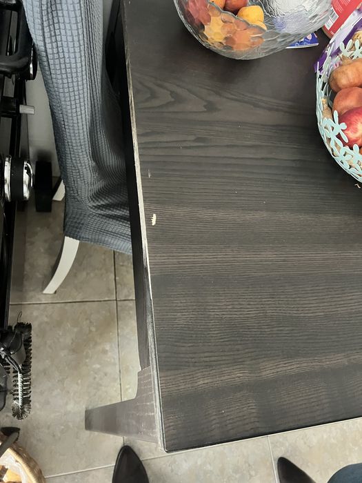 mesa de jantar/cozinha madeira castanha