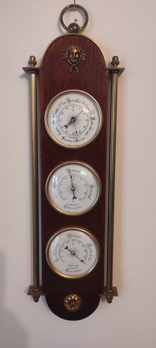Styl Ludwika XVI Barometr Terometr Higromet 1960r.