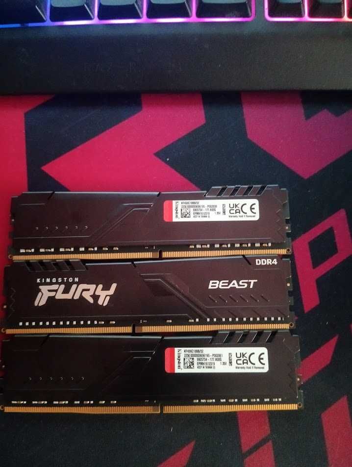Оперативная память Kingston Fury Beast DDR4 3600 32gb
