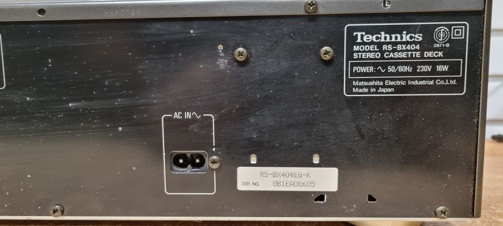 Magnetofon deck TECHNICS RS-BX404 PXS. Japan