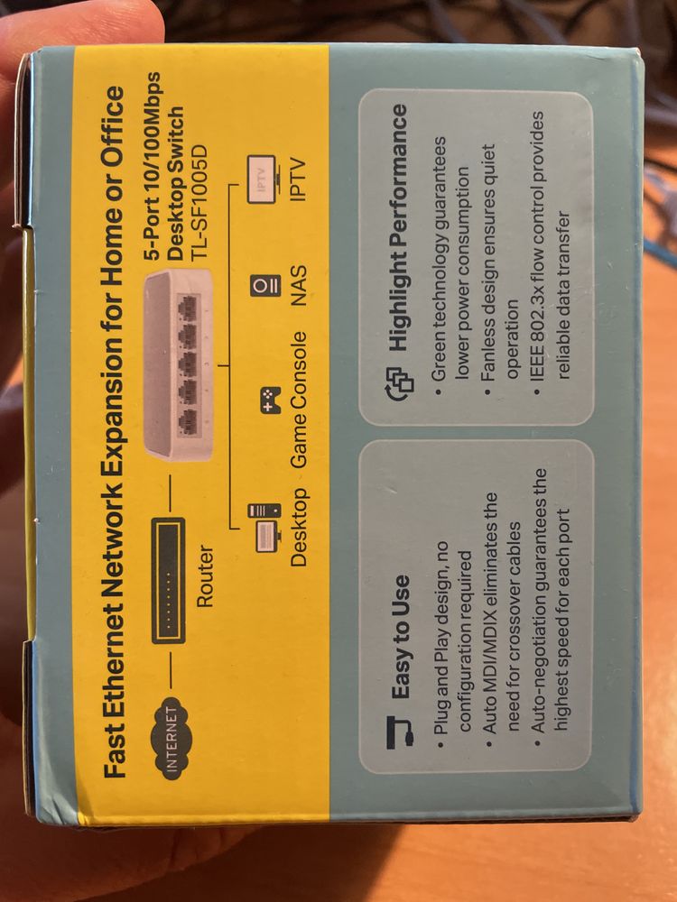 Switch 5 portas tp-link