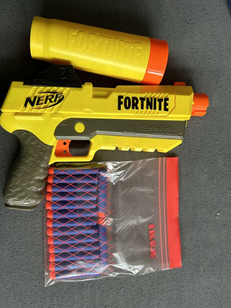 Nerf Fortnite pistolet z tłumikiem