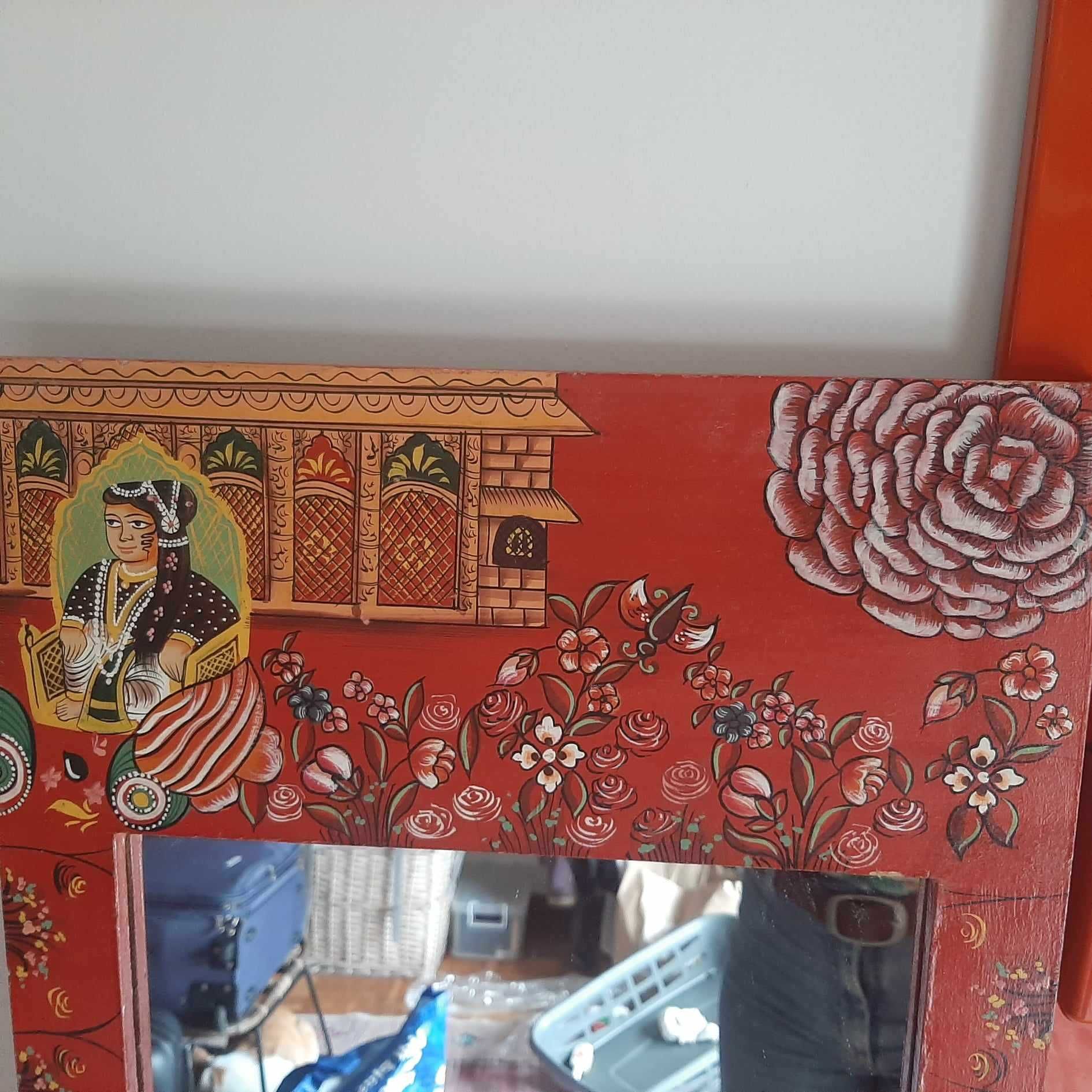 espelho pintado á mao