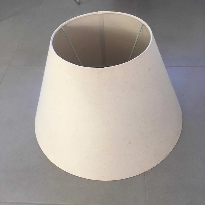Abajur em tecido, 45 cm