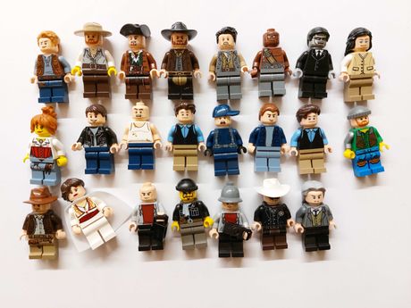 Lego Indiana Jones.  Minifigurki, figurki, ludziki