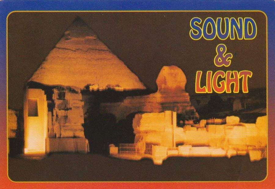 Postal do Egipto - Sound & Linght - Coleção