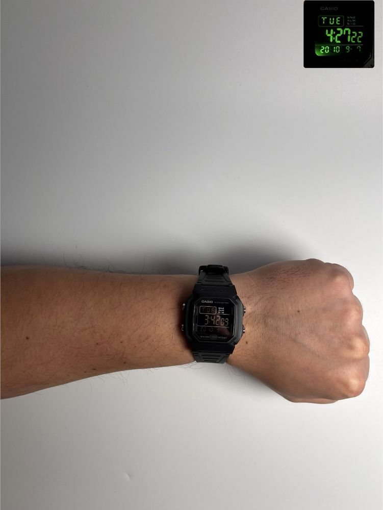 Годинник casio w-800h-1bvcf, годинник спортивний касіо, касио