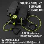 Stepper skrętny z linkami + licznik LCD – idealny do ćwiczeń w domu!