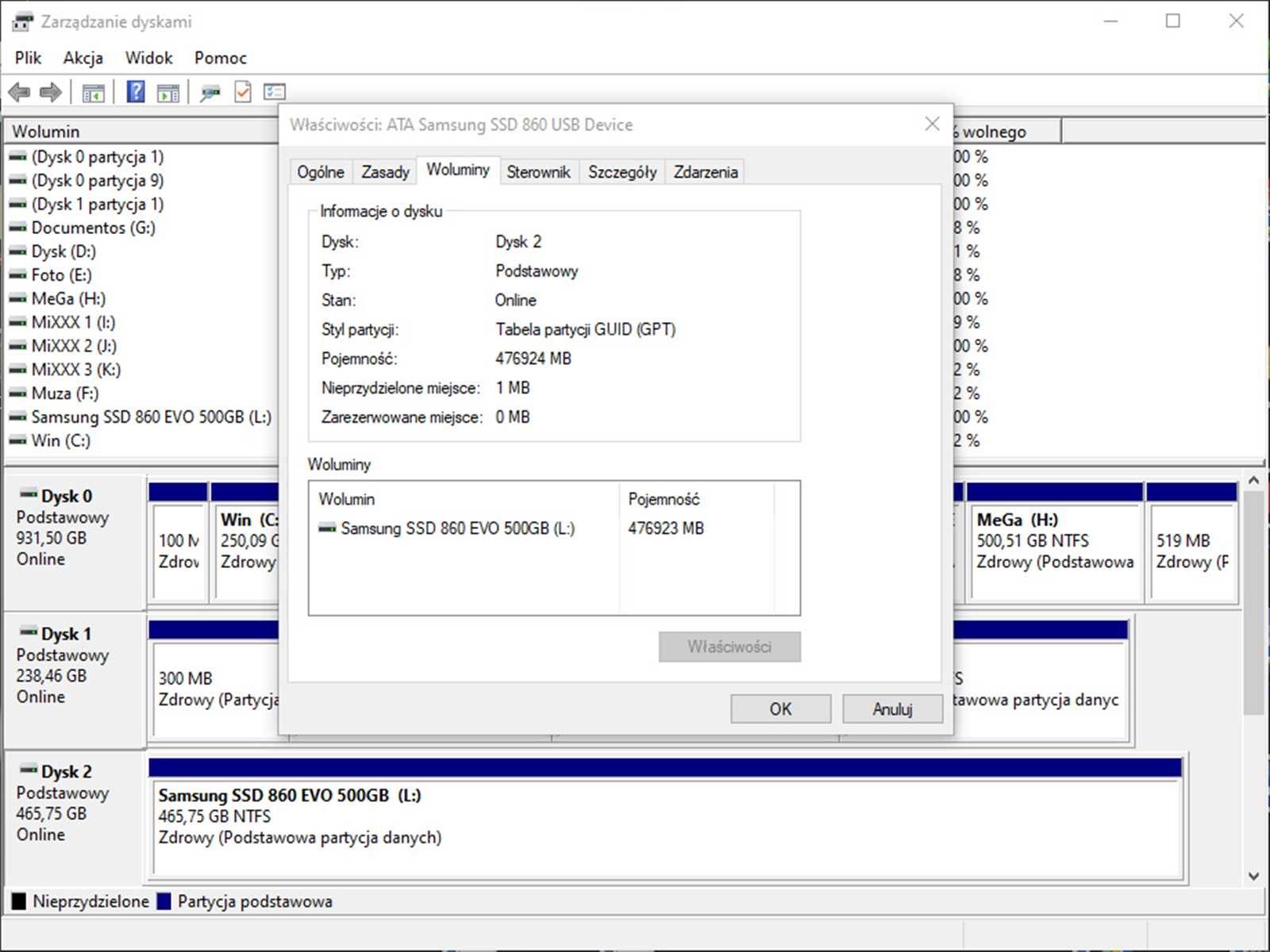 SSD 500GB Samsung 860 EvO