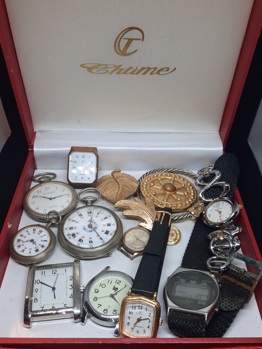 lote 10 relogios citizen cauny lip spirale relojoeiros ou colecionador