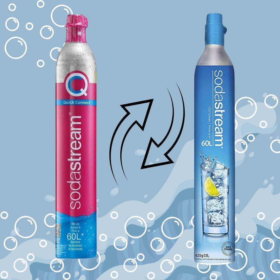 Wymiana napełniania nabijanie SodaStream Soda Stream Quick Connect CO2