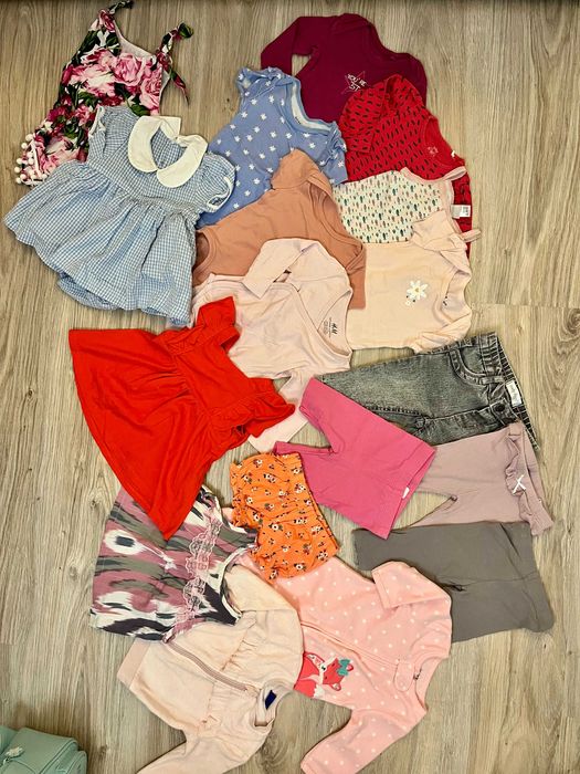 Mega paka dla dziewczynki 62 jesień zima okazja! 16 sztuk