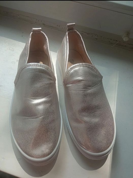 Buty damskie trampki espadryle r.37 pudrowy roz, rosegold