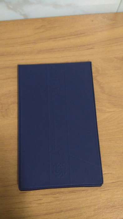 Carteira azul para cheques 15,5 x 9,5 cm, NOVA
