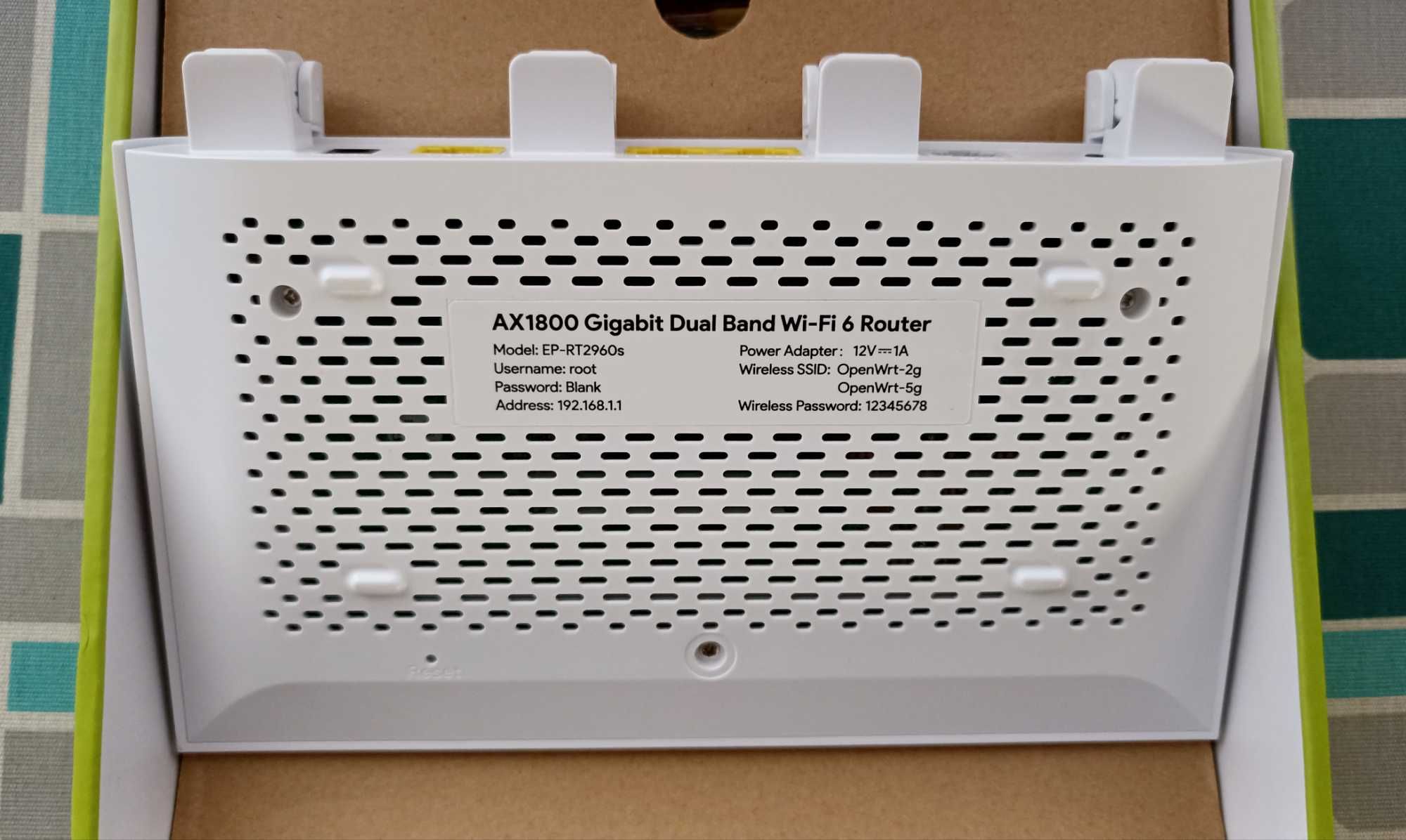 Новий роутер EDUP AX1800 Gigabit WiFi6 OpenWRT