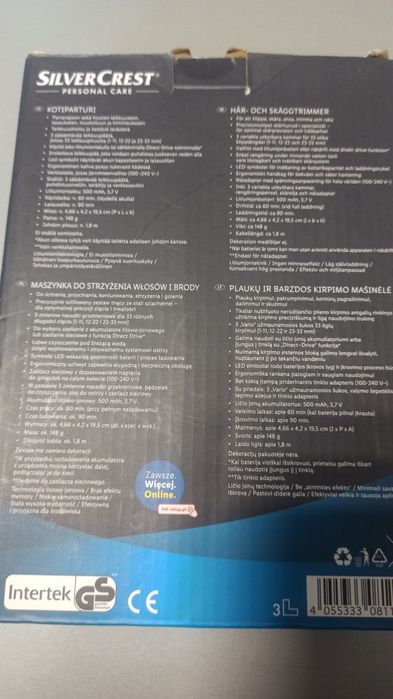 Maszynka do strzyżenia włosów i brody opis