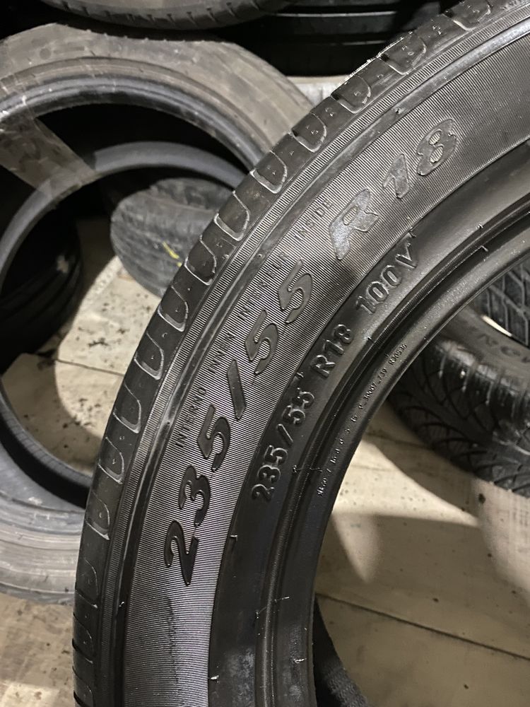 r18 235/55 пара шин лето Pirelli.