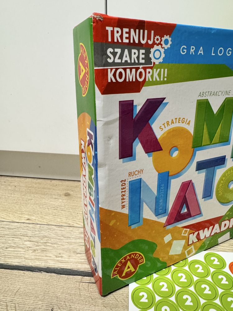 Gra logiczna Alexander IQ Games Kombinator Kwadraty jak Nowa