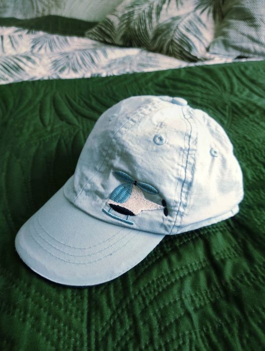 Czapka z daszkiem 42-46 regulowana niebieska helikopter