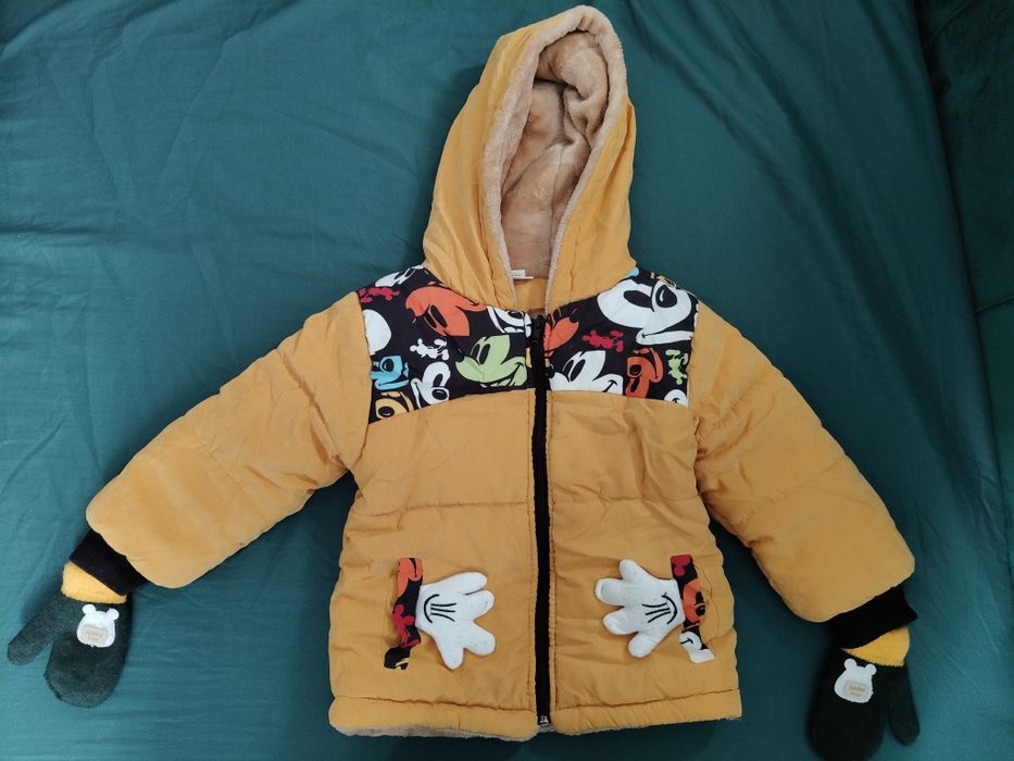 Kurtka zimowa 9-12 miesięcy cieplutka