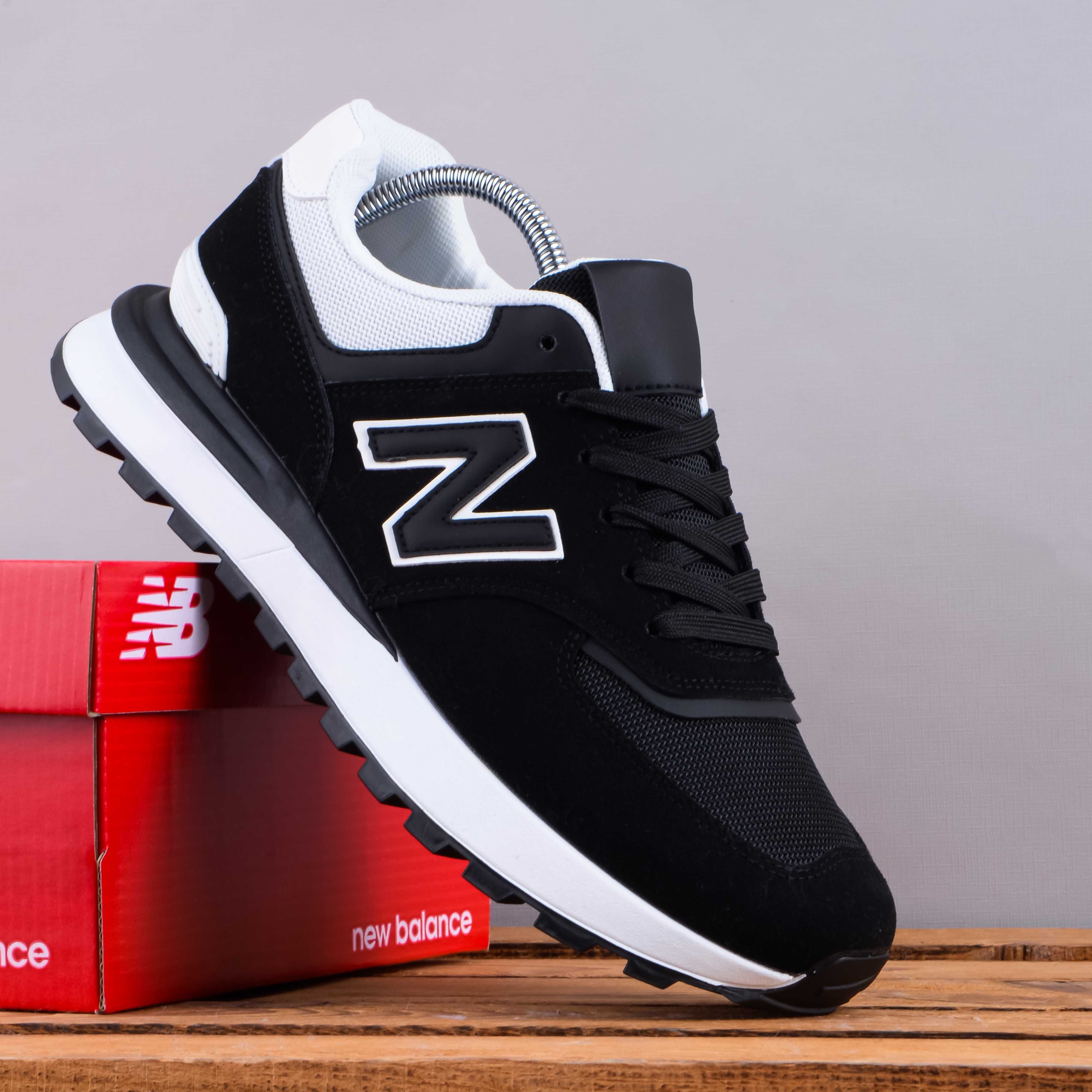 (1855) Кросівки у стилі New Balance 574 чорні (36-45) нб ню беленс
