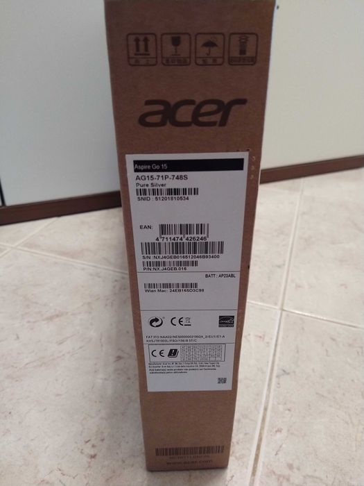 Portátil Acer Aspire Go 15 AG15-71P Novo, Caixa Selada. Com Garantia