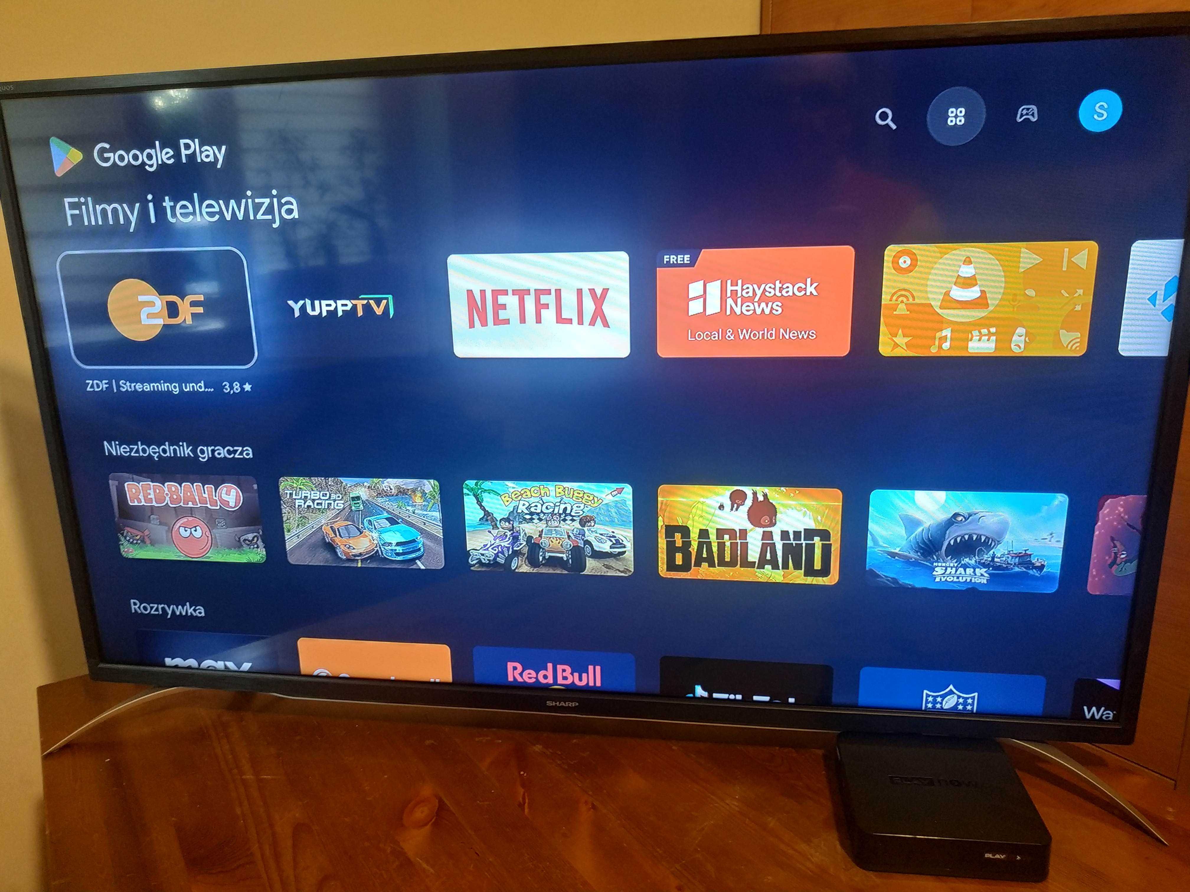 Tv 40" Sharp + Smart TV dekoder WIFI Android YouTube Netflix