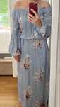 Vestido floral longo