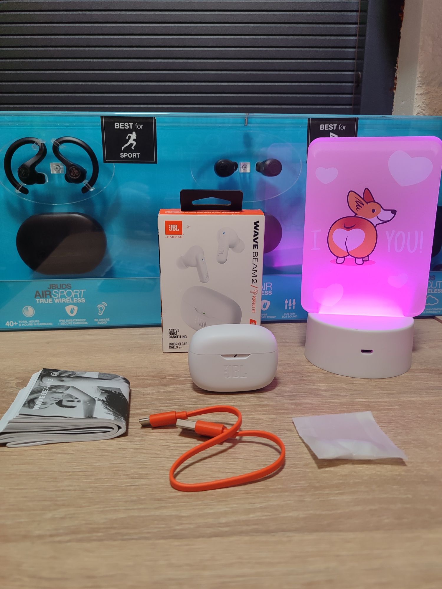 Bluetooth-гарнітура JBL Wave Beam 2 White