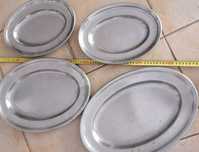 Travessas inox, lote de 4 un, por 10€