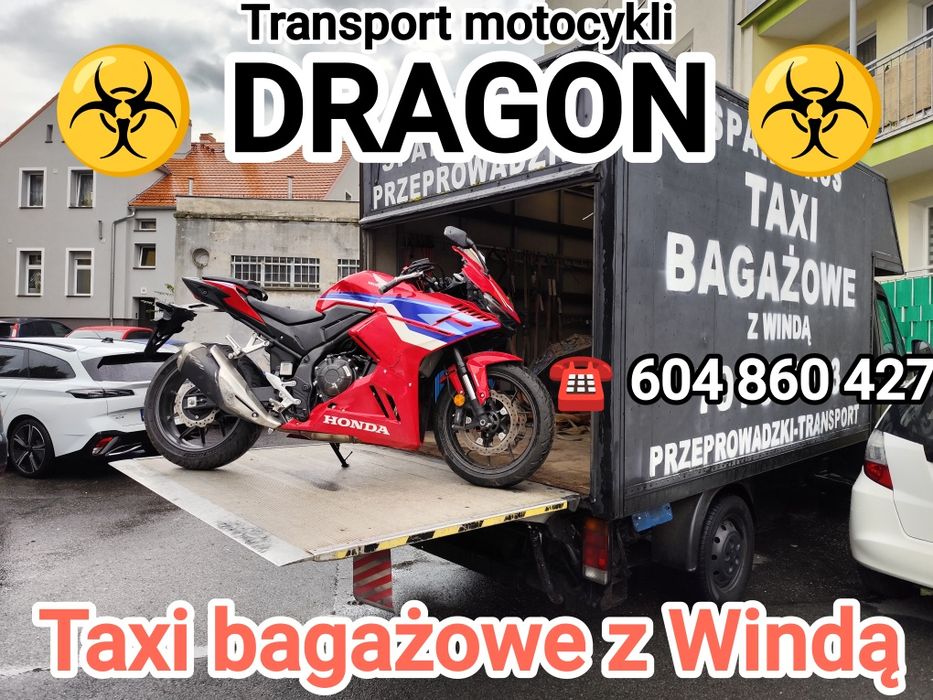 DRAGON Taxi Bagażowe winda,Bagazowka,Transport Motocykli,Auto Laweta