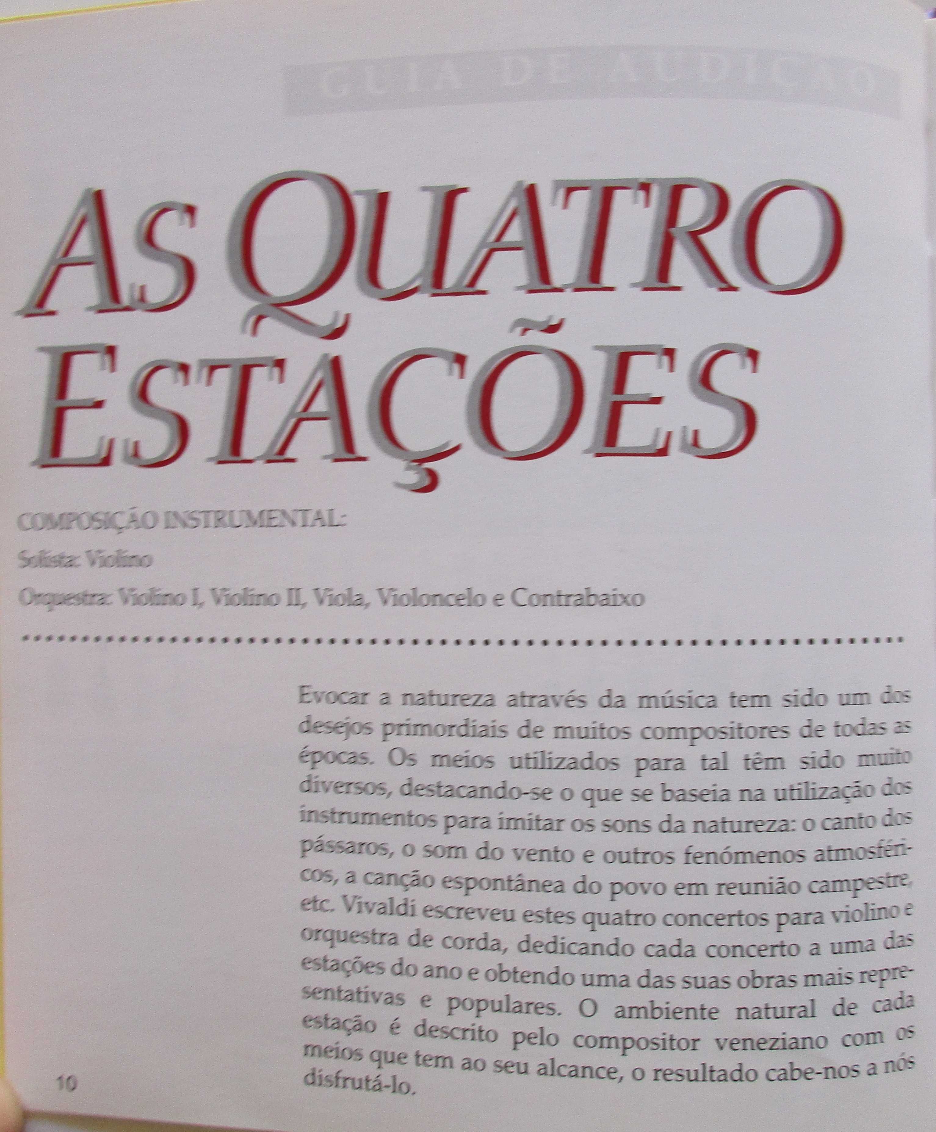 Vivaldi - - - - - As Quatro Estações - - - - - CD + Livro