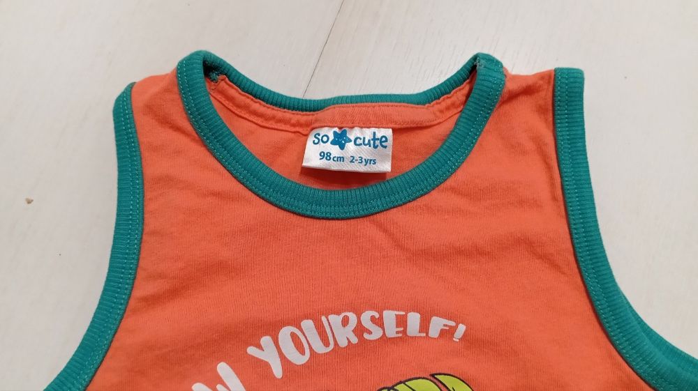 3x koszulki letnie - topy, rozmiar 98
