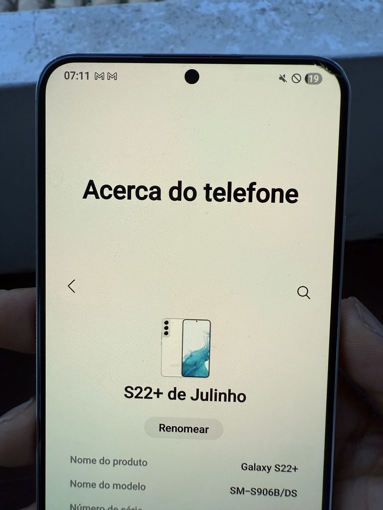 S22 plus 256 gb em bom estado