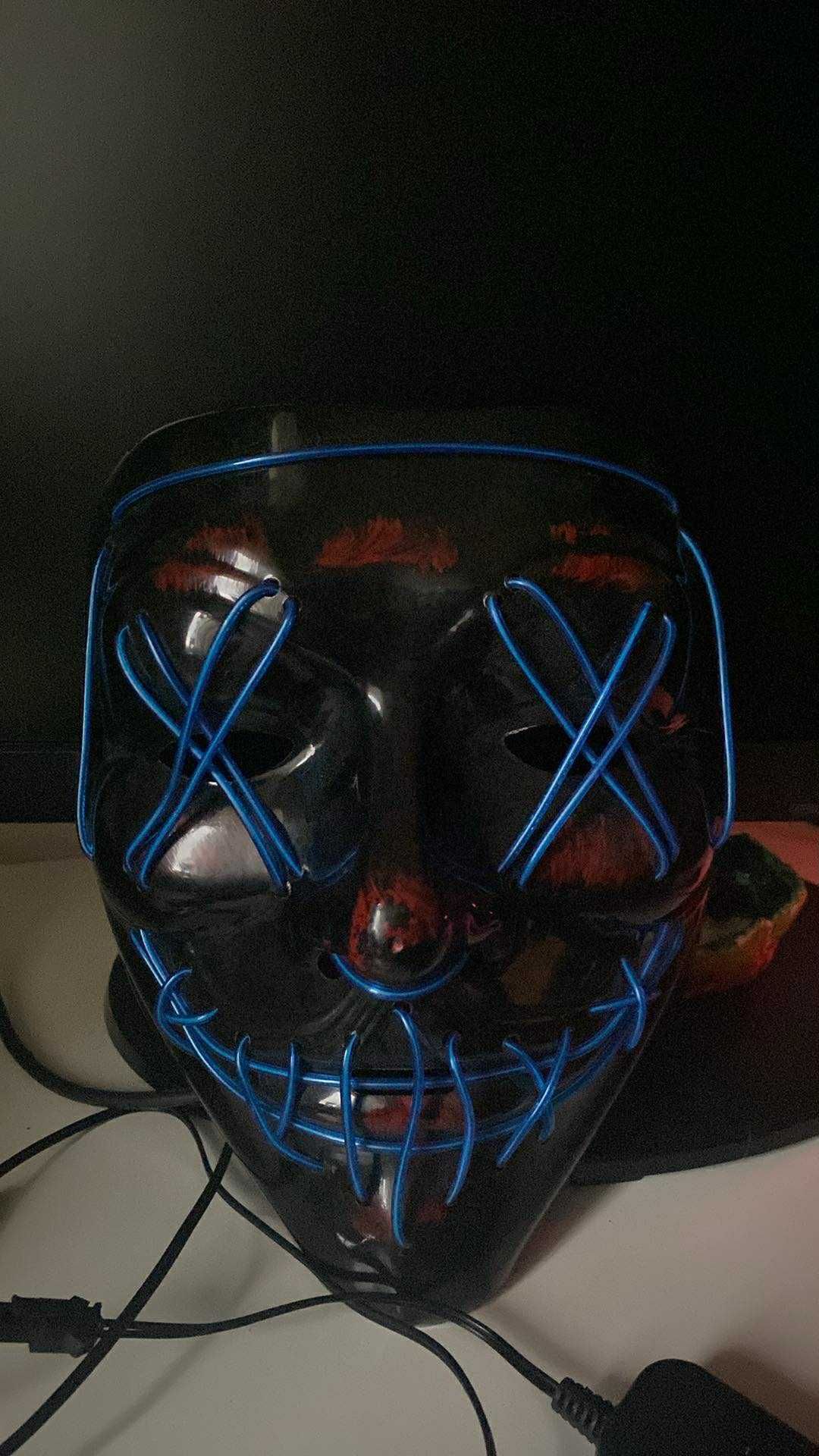 Świecąca maska Purge na Halloween lub inne okazje
