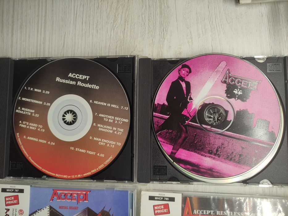 CD диски  Accept ,  Judas Priest
