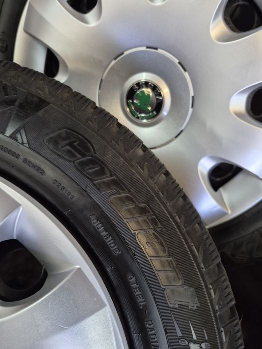 Комплект зимней резины skoda a5 с дисками 185 65 R15 зима