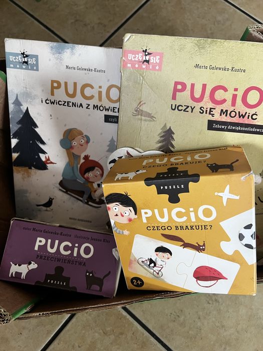 Pucio i inne ksiazki:ukladani/ zabawki